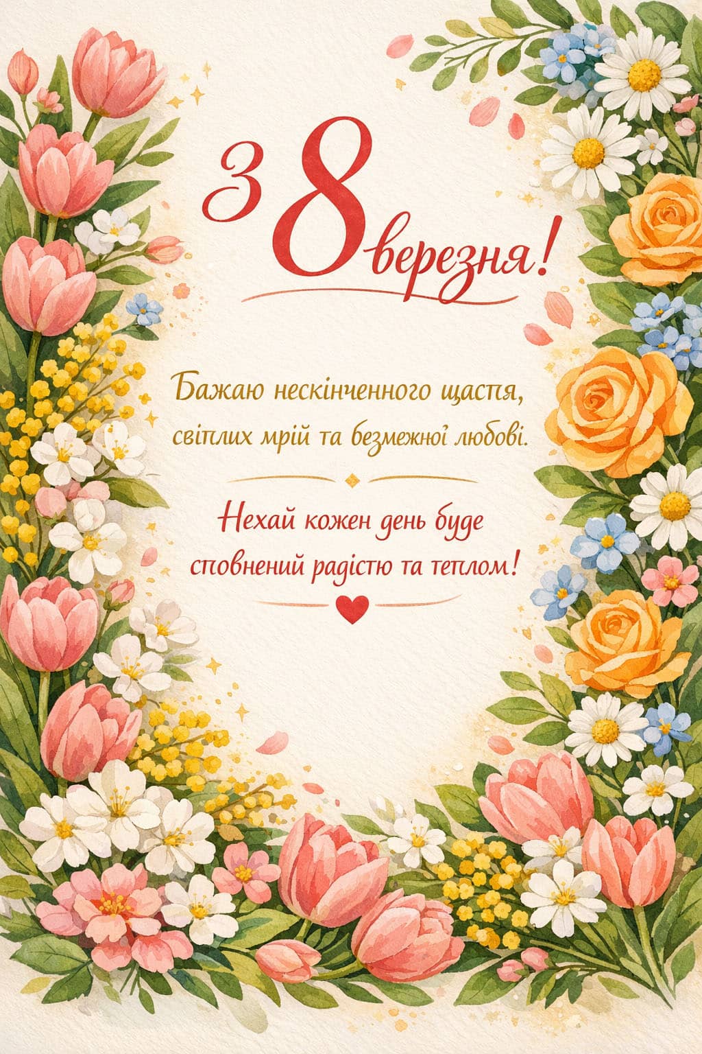 Нові привітання з 8 березня: оригінальні тексти та листівки